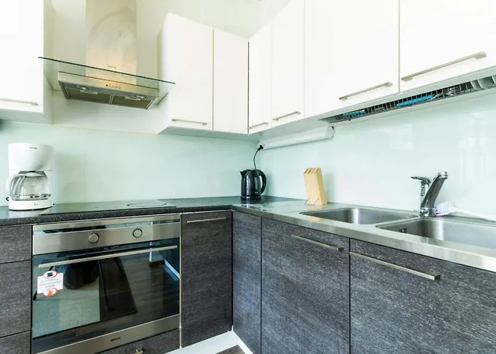 公寓 Spacious For 8 With Sauna